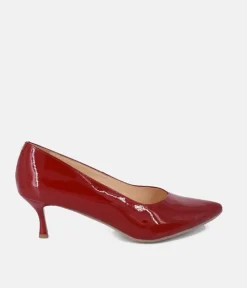 Bioeco Red Patent Leather Stiletto Heels