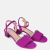 Bioeco Stylish Fuchsia Pink Low Block Heel Sandals
