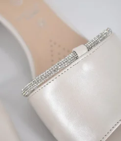 Bioeco Stylish Pearl Low Block Heel Sandals