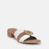 BOTTEGA Leather/Suede Embellished Slip On Sandal