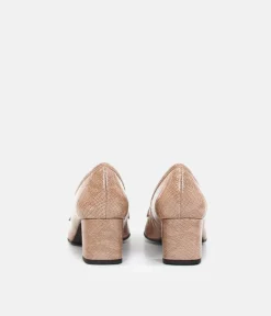 Brenda Zaro Chic Beige Block Heel Loafer