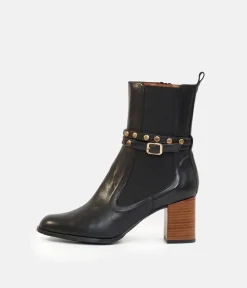 Brenda Zaro Deluxe Tall Black Ankle Boots