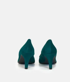 Brenda Zaro Glamorous Green Bow Heels