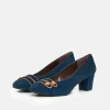 Brenda Zaro Premium Navy Suede Heels