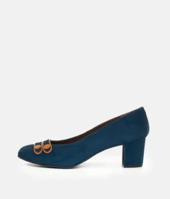 Brenda Zaro Premium Navy Suede Heels