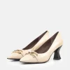 Brenda Zaro Stylish Beige Midi Heels