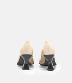 Brenda Zaro Stylish Beige Midi Heels