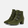 Brenda Zaro Stylish Velour Ankle Boots