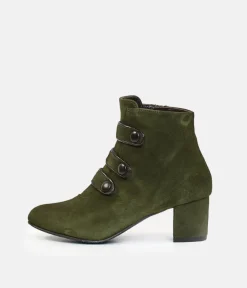 Brenda Zaro Stylish Velour Ankle Boots