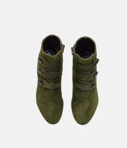 Brenda Zaro Stylish Velour Ankle Boots