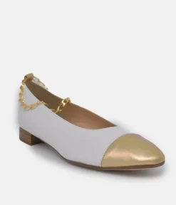 BRUNATE Luxe Gold Link Flats
