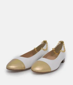 BRUNATE Luxe Gold Link Flats