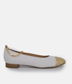 BRUNATE Luxe Gold Link Flats