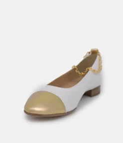 BRUNATE Luxe Gold Link Flats