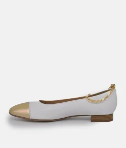 BRUNATE Luxe Gold Link Flats