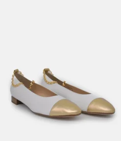 BRUNATE Luxe Gold Link Flats