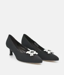 BRUNATE Plush Black Low Heels