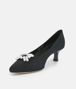 BRUNATE Plush Black Low Heels