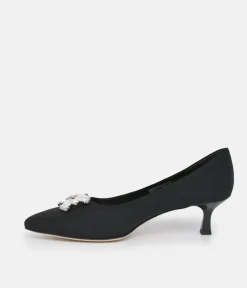 BRUNATE Plush Black Low Heels
