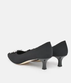 BRUNATE Plush Black Low Heels
