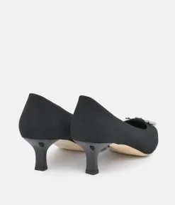 BRUNATE Plush Black Low Heels