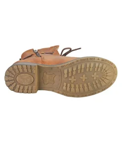 Casual Cosy Lined Mustang Cognac Ankle Boots