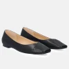 Chic Black Square Toe Ballet Flats