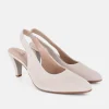 Cinderella Shoes Beatiful Beige Suede Slingbacks