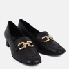 Cinderella Shoes Black Leather Luxe Loafers