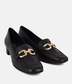 Cinderella Shoes Black Leather Luxe Loafers