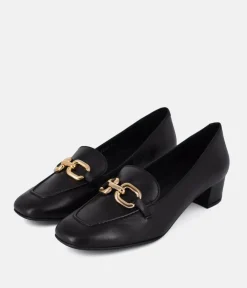 Cinderella Shoes Black Leather Luxe Loafers