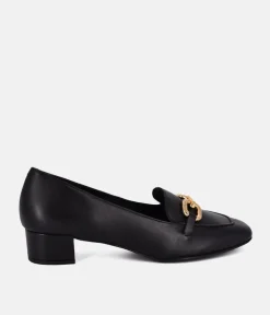 Cinderella Shoes Black Leather Luxe Loafers