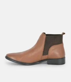 Cinderella Shoes Brown Soft Cuff Ankle Boots