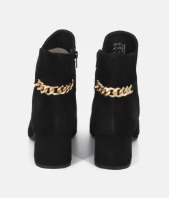 Cinderella Shoes Chic Black Suede Ankle Boots