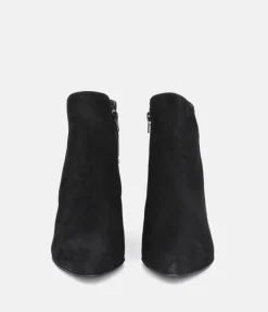 Cinderella Shoes Chic Black Suede Ankle Boots
