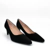 Cinderella Shoes Classic Black Suede Stiletto Heel