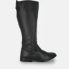 Cinderella Shoes Classic Long Black Leather Boots