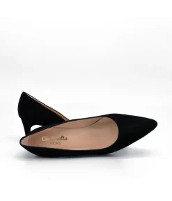 Cinderella Shoes Classic Black Suede Stiletto Heel