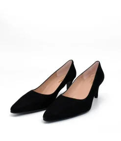 Cinderella Shoes Classic Black Suede Stiletto Heel