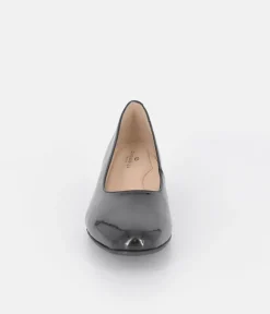 Cinderella Shoes Classic Soft Black Patent Court Shoes