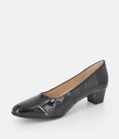 Cinderella Shoes Classic Soft Black Patent Court Shoes