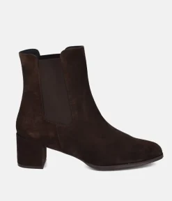 Cinderella Shoes Dark Brown Chelsea Style Ankle Boots