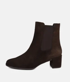 Cinderella Shoes Dark Brown Chelsea Style Ankle Boots