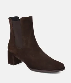 Cinderella Shoes Dark Brown Chelsea Style Ankle Boots