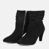 Cinderella Shoes Deluxe Black Suede Ankle Boots