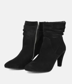 Cinderella Shoes Deluxe Black Suede Ankle Boots
