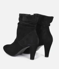 Cinderella Shoes Deluxe Black Suede Ankle Boots