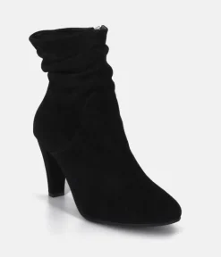 Cinderella Shoes Deluxe Black Suede Ankle Boots