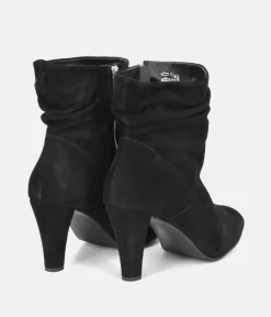 Cinderella Shoes Deluxe Black Suede Ankle Boots
