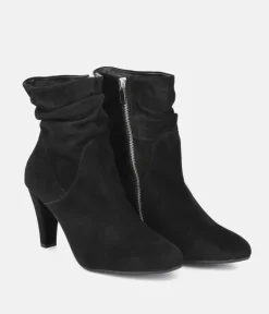 Cinderella Shoes Deluxe Black Suede Ankle Boots